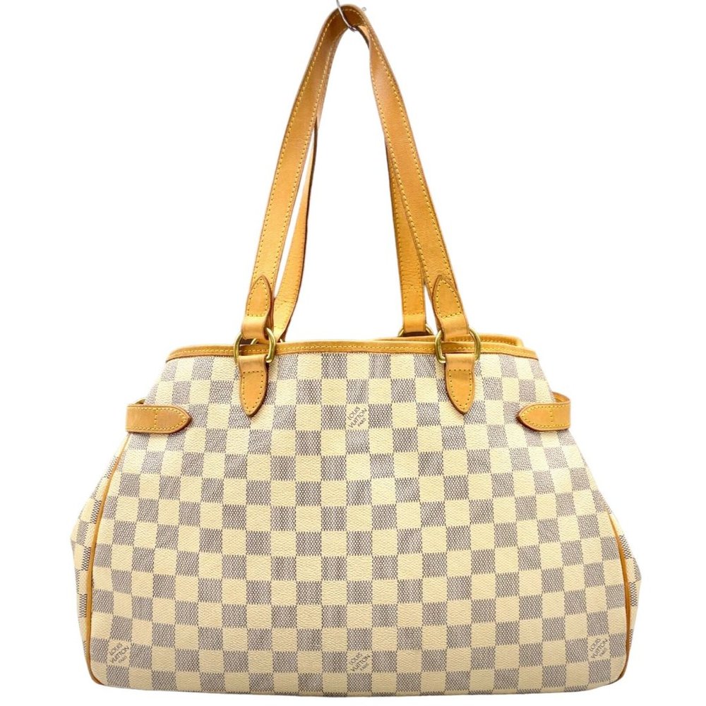 Louis Vuitton Shoulder Bag Batingnolles Horizontal Damier Azur Read Description